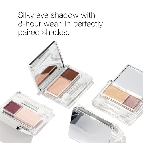 Clinique All About Shadow Duo Eye Shadow Makeup - Seashell Pink & Fawn Satin Shimmer
