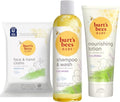 Burt's Bees Baby Gift Set with Lavender Shampoo, Lotion & Wipes - Natural Baby Essentials