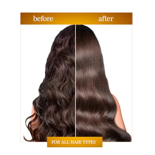 Gold Restorative Hair Mask with Hyaluronic Acid - Repair Damaged Hair & Frizz - 500g / 17.6 Fl Oz - Expert Hair