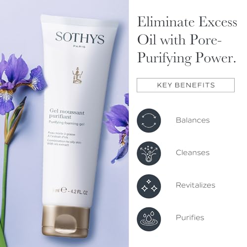 SOTHYS Purifying Foaming Gel | Gentle Face Cleanser for Oily or Combination Skin