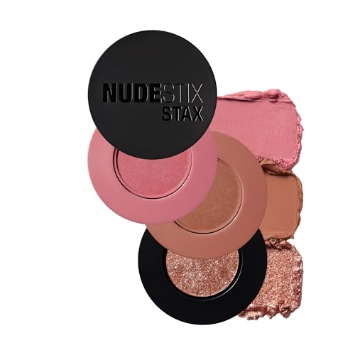 Nudestix STAX All Over Color Blush Balm ? Multi-Use Cream Blush for Cheeks, Eyes & Lips with Soft Matte Finish