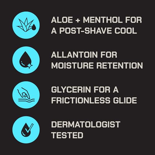 Men's Shaving Cream with Aloe Vera Shea Butter & Macadamia Oil - 6 oz 2 Pack