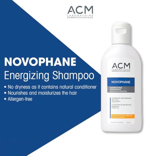 Novophane Energizing Shampoo - 125mL Hair Care for Thicker, Healthier Hair