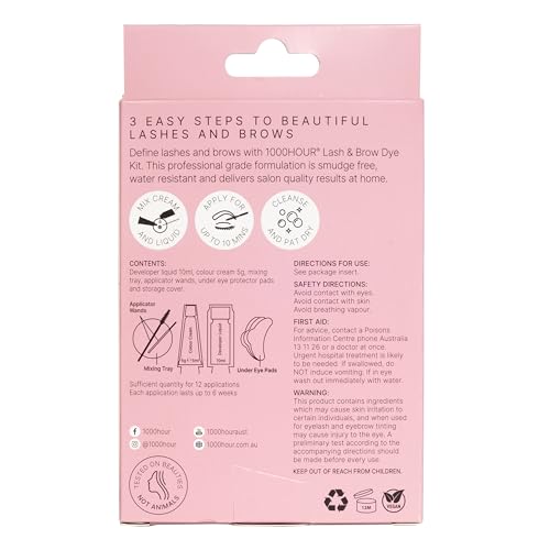 MaxRelief 1000 Hour Black Brow Gel Kit Long-Lasting Eyebrow Mascara & Definer