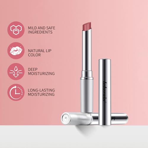 2Pcs Black & Pink Honey Lipstick Tinted Lip Balm ? Moisturizing Sheer Lip with Natural Shine, Hydrating & Lightweight Lip Tint, Long-Lasting Dark Cherry Tinted Balm Lip Stain (Black & Pink, 2)
