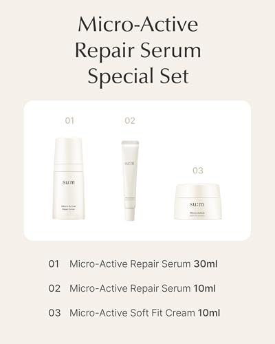 Micro-Active Repair Serum Set - Hydrating & Calming Korean Skincare for Sensitive Skin