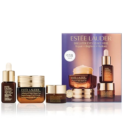 Advanced Night Repair Eye & Face Serum Set - Travel Sizes for Brightening & Hydrating