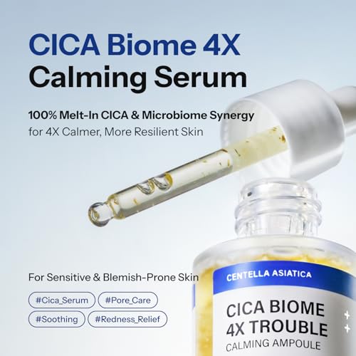 Calming Face Serum with Centella Asiatica & Niacinamide for Sensitive Skin - 1 Oz