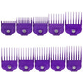 10-Pack Fit for Andis Magnetic Clipper Guards, Upgrade Professional Clipper Guard Comb Guides Fit for Andis Master Hair Clippers - 1/16" to 1"(Purple)