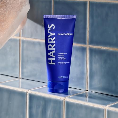 Harry's Shaving Cream for Men with Aloe and Eucalyptus - 6 oz - Conditions Skin and Softens Facial Hair for Shaving - Safe-for Sensitive Skin,(Pack of 4)