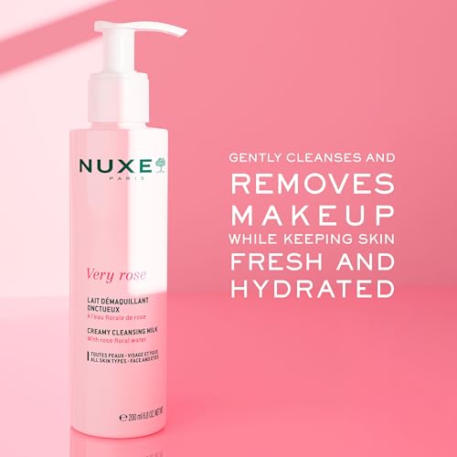 Gentle Makeup Remover Milk for Face & Eyes - Rose & Hydration, 6.8 Fl Oz