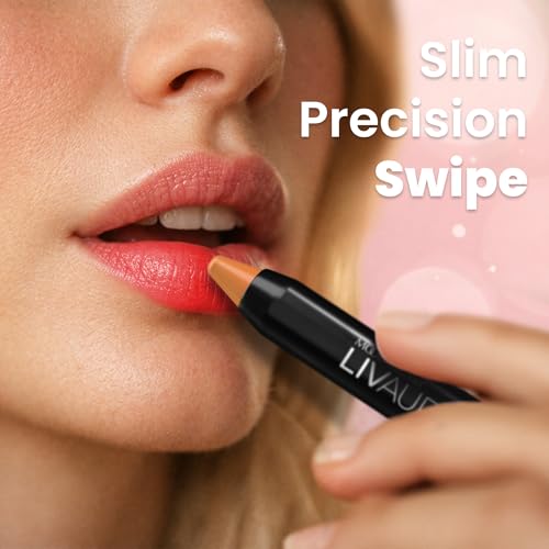 MOODmatcher LIVAURA Long Lasting Twist Stick Lipstick for Women ? Color Changing Moisturizing Cream Lipsticks, Smudge Proof Lip Stick, Easy to Apply Lip Makeup, Made in USA (Orange)