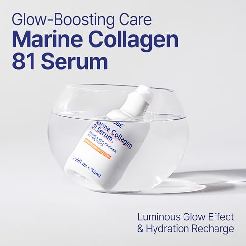 ASIS-TOBE Marine Collagen 81 Serum - Skin Firming and Radiance - Korean Hydrating Face Serum with 81% Low Molecular Hydrolyzed Collagen, Hyaluronic Acid and Niacinamide, 1.69 Fl Oz