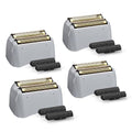 FAMELEC 4 Pack Replacement Gold Foils & Cutters for Andis ProFoil Lithium Titanium Shavers