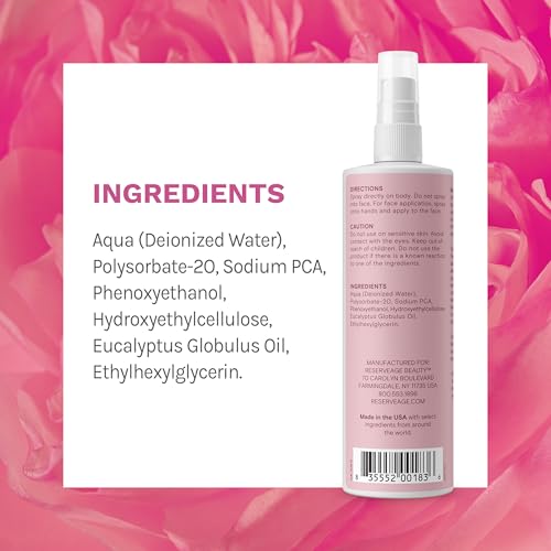 Na-PCA Facial & Body Hydrating Spray - Without Aloe Vera - 8 Fl Oz Pack of 2