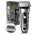 Electric Razor for Men, 2 Floating Blade LED Display Foil Face Shaver, Waterproof Wet & Dry Electric Razor for Smooth Skin with 60min Battery Runtime, USB-C Fast Rechargeable