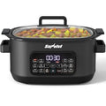 Sunvivi 12-in-1 Programmable Slow Cooker 6.5QT with Timer & Keep Warm - Black