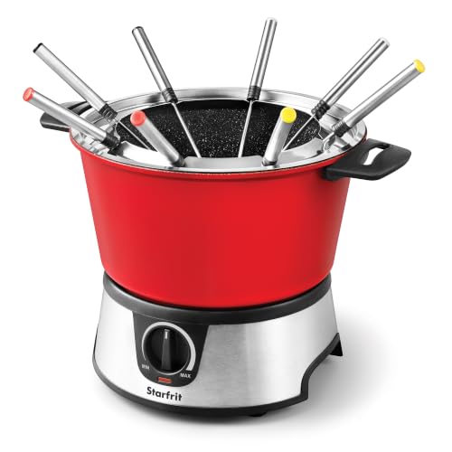 Electric Fondue Set 3L Non-Stick 13-Piece with Temperature Control