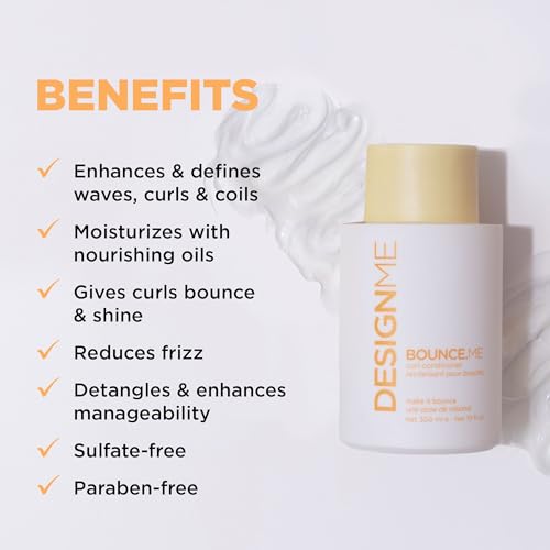 Design.Me Bounce.Me Curl Conditioner 10oz - Nourishing, Anti-Frizz, Curl-Defining for All Hair Types