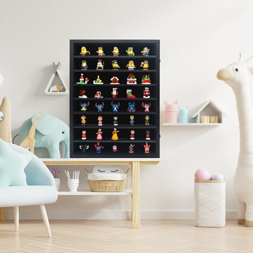 Hodeframe 18x24 Large Black Shadow Box Frame with Removable Shelves (Black, 18x24) – Deep Display Case for Collectibles