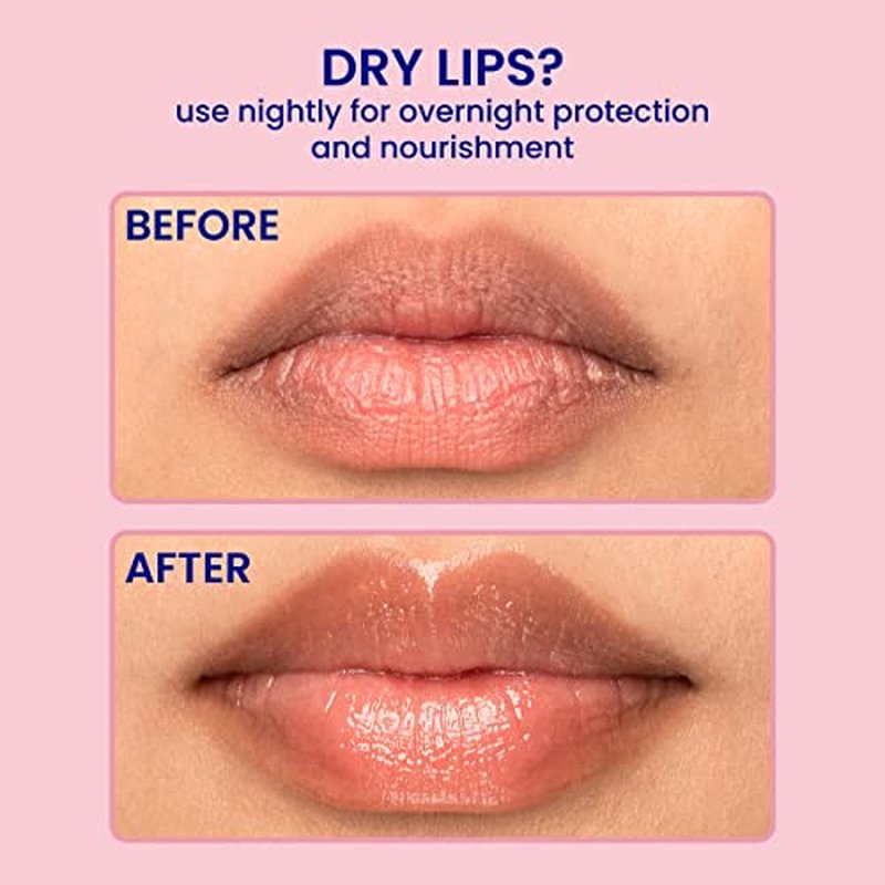 FaceTory Berry Jam Lip Sleeping Mask with Strawberry Fruit Extract and Shea Butter - for Softer Lips, for Dry, Cracked, and Chapped Lips, Moisturizing, Protecting, Nourishing - 10g