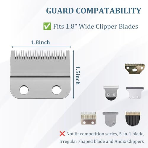 CR8GR8 Clipper Guards Set, Compatible with Wahl Hair Clippers, Guard Number: #1/2, #1, #1 1/2, #2 (Length: 1/16", 1/8", 3/16", 1/4")
