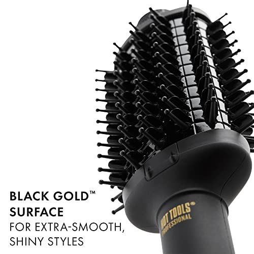 Hot Tools Pro Artist Heated Hair Styling Oval Brush Set - Black & Gold