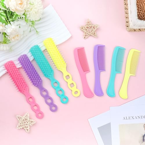 120 Pack Disposable Hair Combs & Brushes - Individually Wrapped, Multi-Color