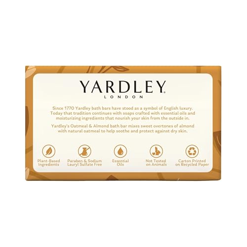Moisturizing Oatmeal Almond Bath Bar Pack of 20 - Nourishing Natural Soap