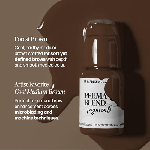 Microblading Tattoo Ink - Forest Brown 0.5 oz for Permanent Makeup