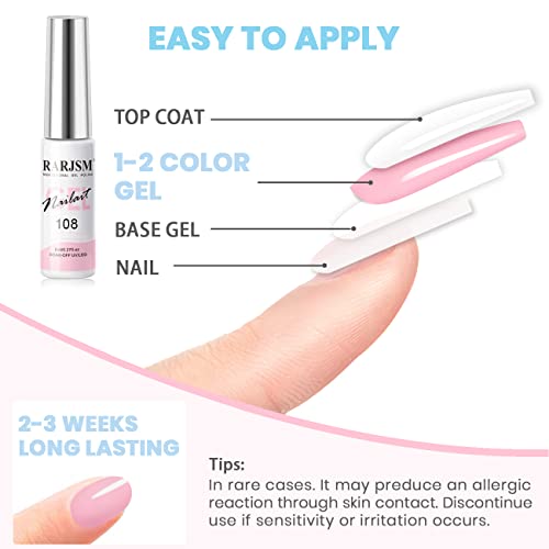 Pastel Nail Art Gel Liner Set - 12 Spring & Summer Colors, Thin Brush, 8ML, Soak Off