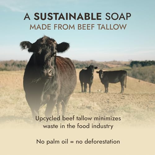 Pure Tallow Soap Bar (3-Pack) ? Unscented, Fragrance Free ? Dr. Seymour's Simple Soap - Moisturizing Body Wash for Sensitive, Dry, Itchy Skin ? Handmade in the USA