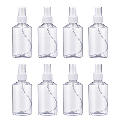 15 Pack Clear Reusable Plastic Spray Bottles - 150ml Fine Mist for Essential Oils & Travel