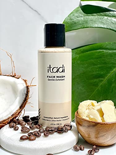 Organic Daily Face Exfoliator Wash with Coffee Berry & Shea Butter - 4oz