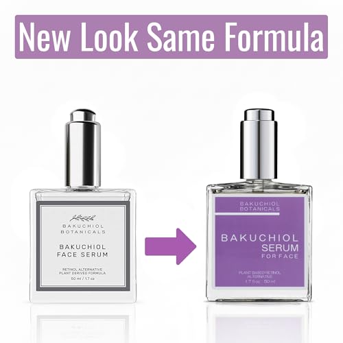 Bakuchiol Botanicals Plant-Based Face Serum 1.7oz – Natural Retinol Alternative, Even Skin Tone & Diminish Blemishes