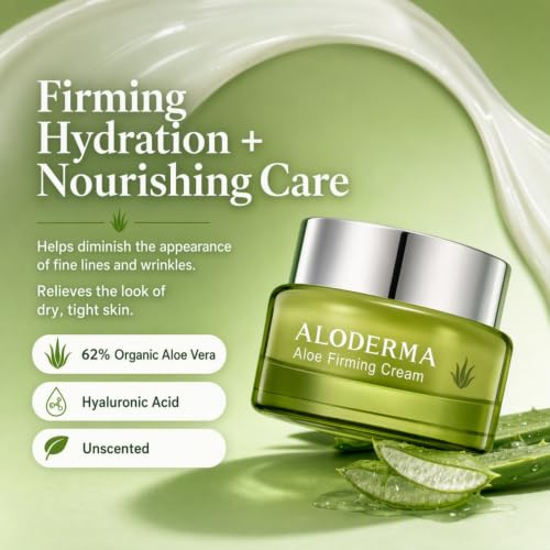 Firming Face Cream with Organic Aloe & Carnosine - 1.7 oz, Hydrating & Rejuvenating