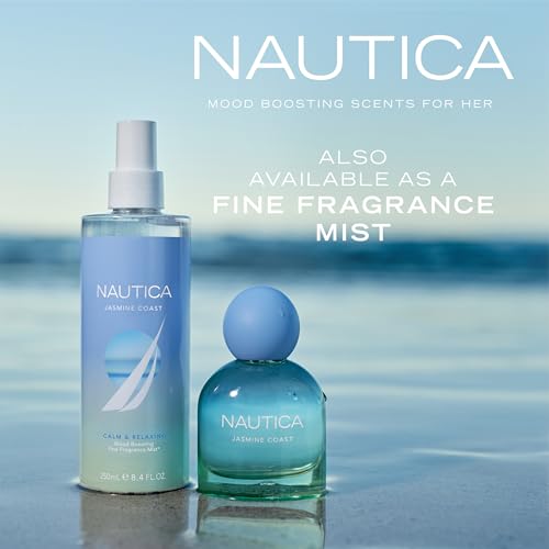 Nautica for Her Jasmine Coast Eau de Parfum 1.6 Fl Oz - Travel Size, Long Lasting, Floral Fruity Fragrance with Pear Jasmine & Musk - Variation of THIS listing