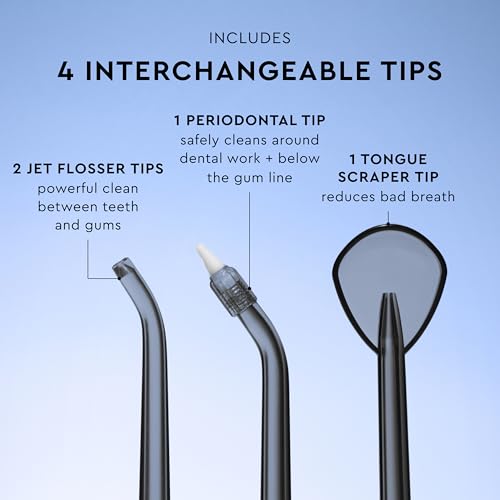 Cordless Water Flosser for Teeth Cleaning & Plaque Removal - Reusable Oral Care Device