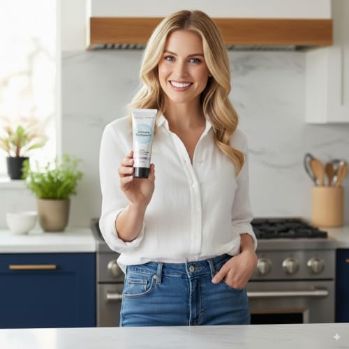 Envitamin Fluoride-Free Nano Hydroxyapatite Toothpaste for Sensitive Enamel Whitening - Fresh Mint, 4 oz Pack of 4
