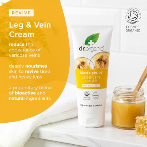 Organic Royal Jelly Leg & Vein Cream for Varicose Legs - 200ml