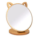 6.7-Inch Cat Shape Crystal Rhinestone Vanity Mirror for Makeup & Bedroom Decor