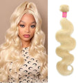 16 Inch Blonde Body Wave Human Hair Bundles - 613 Brazilian Virgin Extensions