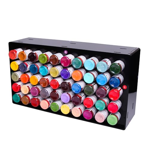 Tattoo Ink Bottle Holder Rack for 50 1oz Bottles Wall Mount & Desktop Organizer