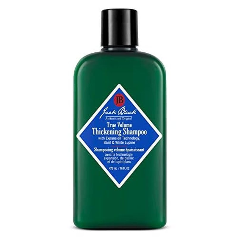 Jack Black True Volume Thickening Shampoo. ? Expansion Technology, Basil & White Lupine ? Thickening Hair Products for Men & Women, Sulfate-Free Hair Shampoo
