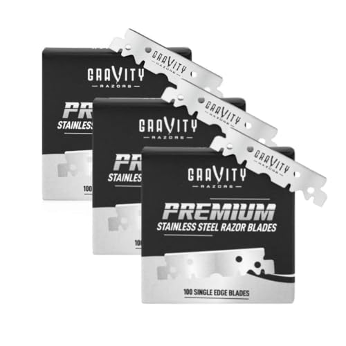 Single Edge Razor Blades - Swedish Steel - 300 Count - Compatible with Most Razors