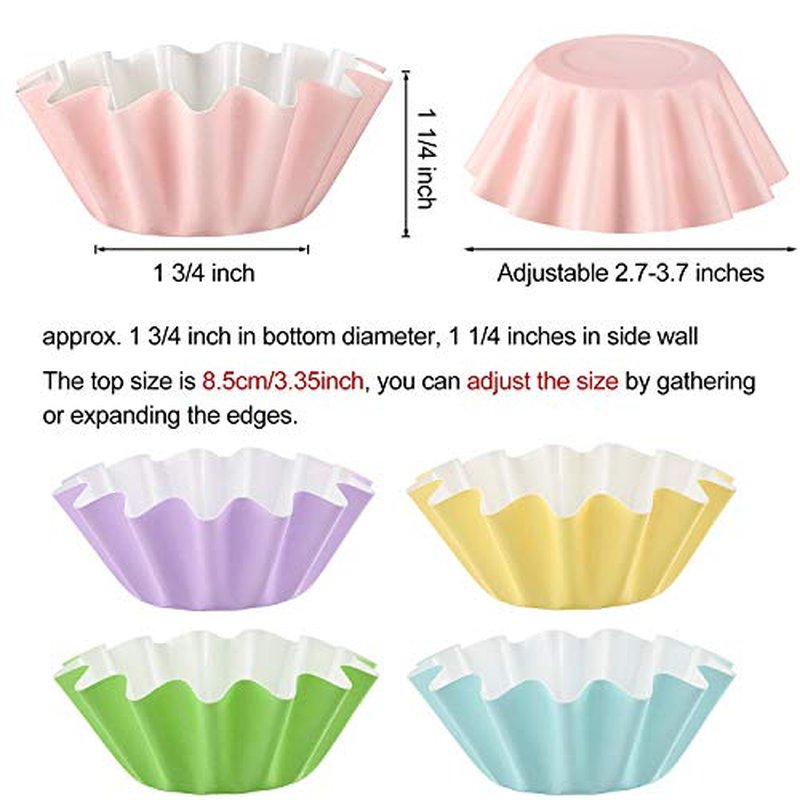 Boao Wax Melt Liners Reusable Leakproof for Any Wax Cubes Waxes Warmer Containers Cups for Scented Candle Plug in Warmers Electric Waxes Melters Burner(Pink, Blue, Green, Yellow, Purple,150 Pieces)