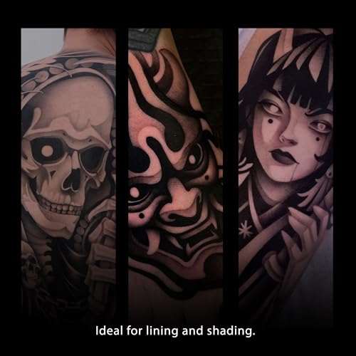 Premium Black Tattoo Ink - Vegan Friendly, Organic, 8 oz for Lining & Shading