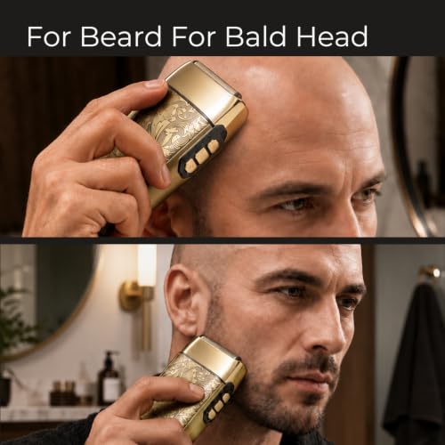 Electric Foil Shaver for Men - Face & Neck Grooming, Adjustable Speed