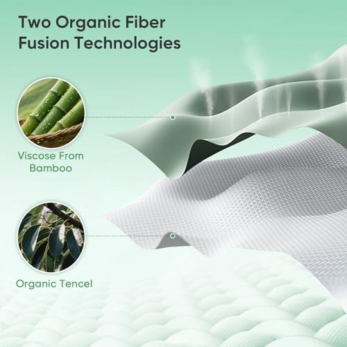 Luxury Organic Tencel & Bamboo Cooling Sheet Set King in Sand with Deep Pockets
