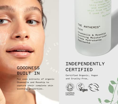 Organic Chamomile Rosehip Facial Moisturizer for Sensitive Skin - Vegan & Natural